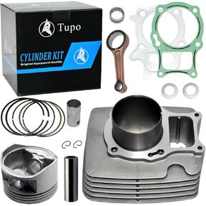Tupo 229cc 68.5mm Cylinder Piston Connecting Rod Top End Rebuild Kit Compatible with Honda Recon 250 TRX 250 TRX250 TRX250X Sportrax 250 TRX250EX TRX250TE TRX250TM 2002-2024