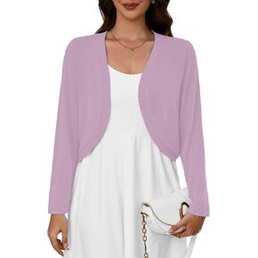 Heymoments Long Sleeve Long Kintted Trugts Suptips Lightweight Breghed Brops Open Front Cardigan for Dress