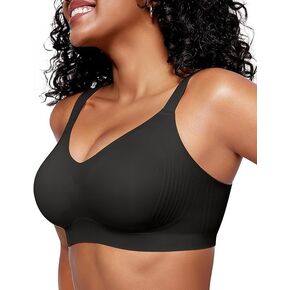 OEAK Womens Wireless Seamless Bras Full Coverage Supportive Lounge Bra Push Up Plus Size Everyday Bra Comfortable Tshirt Bras in Kuwait