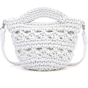 Ayliss Straw Crossbody Bags for Women Straw Beach Bag Tote Shoulder Top Handle Satchel Clutch Purse for Summer Beach