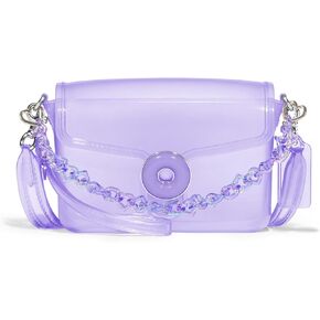 حقيبة Jelly Tabby - حقيبة Clear Crossbody للنساء مع سلسلة معصم وكتف قابلة للتحويل سلسلة عتيقة