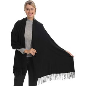 Genovega Women Pashmina Scarf,Evening Wedding Party Shawl Accessories Gift for Bridal