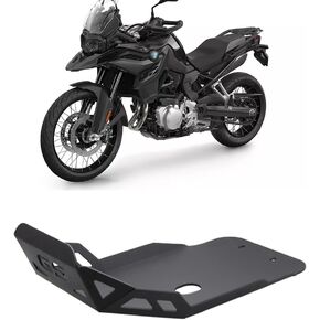 for F750GS F850GS ADV 2021-2023 F750 F850 GS Motorcycle Skid Plate Lower Bottom Engine Guard Cover Chassis Protector Motorcycle Accessories (Black)