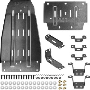 Engine Skid Plate, Transmission Splash Shield, Heavy-Duty Undercarriage Guard Protector Compatible with 2018-2023 Jeep Wrangler JL 4WD
