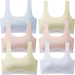 Girls Training Bra with Pads, Beginner Bras for Teens (US, Ages 10-12)