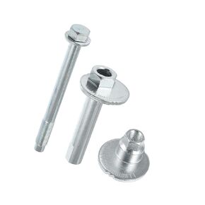 Motoforti Eccentric Alignment Camber Bolt Compatible for Toyota FJ Cruiser 2007-2009 for Lexus GX470, Durable Metal Silver Tone Alignment Caster Fitting Adapter Long-Lasting