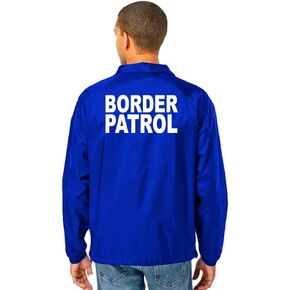Service and First Responders Border Patrol Coaches Jacket Event Staff Men’s and Women’s Cosplay Windbreaker