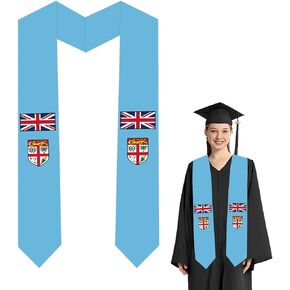 National Flag Graduation Stole,Graduation Sash Class of 2025 for Study Aboard,Adult Unisex Graduation Gifts