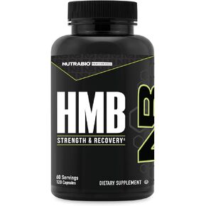 ملحق Nutrabio HMB ، حمض الأميني HMB ، مكملات HMB للرجال ، HMB 1000mg- 120 كبسولة