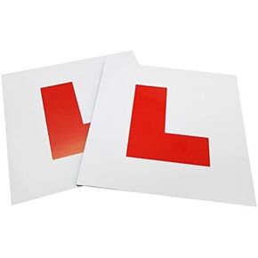 Winomo 2pcs المتعلم المغناطيسي L لوحات دراجة نارية ملصق سيارات Magnetic L لوحات سائق المتعلم