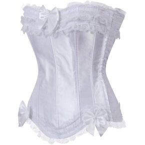 Gothic Women Plus Size Zip Party Club Night Lace Bustiers Corsets