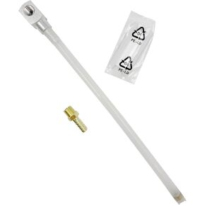 Universal 12" Marine Fuel Tank Pickup Tube with Strainer-Polyethylene Fuel Pickup Tube with Brass Barb Connector,Fit for Most Standard Universal Boat,Replace 7-0948