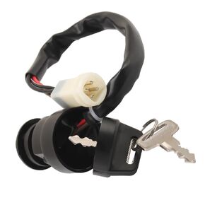 Replace 2FJ-82510-02-00 YINNCKE Ignition Key Switch Fits for Yamaha YFM 350 Big Bear 350 Warrior YFZ 350 Banshee 350 YFA 125 Breeze YFM 100 Champ 350 250 225 80 Moto-4 Badger 80 1UY-82510-02-00