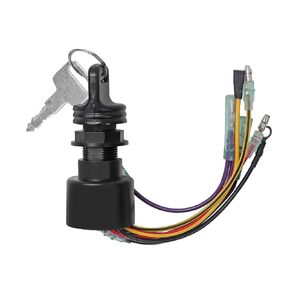 87-17009A5 87-17009A2 Ignition Key Switch for Mercury Outboard Motors Control Box with 3 Position and 6 Wires Sierra Marine Ignition Switches MP41070