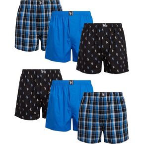 U.S. Polo Assn. Men's Underwear - Woven Boxers with Functional Fly (6 Pack)