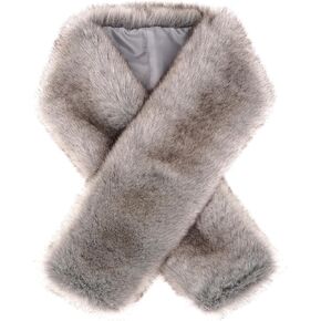 Futrzane Siberian Dicf - Ladies Faux Fur Fracks - طوق أنيق للمعطف