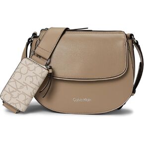 Calvin Klein Bella Messenger, Silver Mink/Vanilla/Khaki