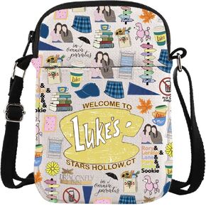 TSOTMO TV Show Merch Stars Hollow Messenger Bag for TV Fans Lukes Diner Gift Lorelai and Rory Gifts