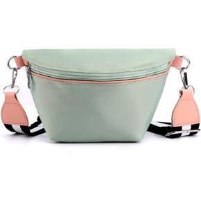 Women Shoulder Sling Bag Nylon Chest Purses Waterproof Lightweight Crossbody Bag