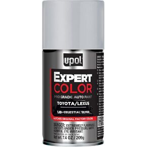 U-POL Expert Color, For Toyota/Lexus 1J9, Automotive Spray Paint, Professional Grade, Long-Lasting, Easy-To-Use, Celestial Silver