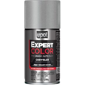 U-POL Expert Color, For Chrysler PSC, Automotive Spray Paint, Professional Grade, Long-Lasting, Easy-To-Use, Billet Silver