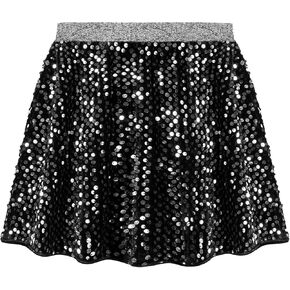 Danna Belle Girls Sequin Velvet Skirt Sparkle Mini High Waist Party Tutu Fancy Skirts Size 5-12