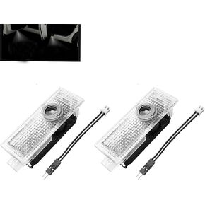 2pc سيارة إضاءة باب السيارة جهاز عرض توافق مع BMW 1 2 3 4 5 6 7 سلسلة ، x1 x2 x3 x4 x5 x6 x7 ، z gt m2/m3/m4/m5 laser shadow lamp cabity (الذكرى الخمسين)
