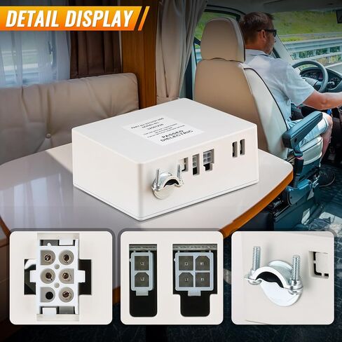 RV Air Conditioner Thermostat Kit - Compatible with 540, 4579, 4595, 640 Series - Black Wall Thermostat & Control Box in Saudi Arabia