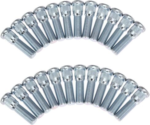 24Pcs Wheel Stud for Trailer for Axles 2,000 lb to 7,000 lb with 1/2"-20 UNF Thread Size 0.617" Spline, 0.77" Head 2.19" Length in Kuwait