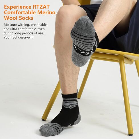 90 ٪ Merino Wool Low Cut Athletic Ultra Light Gocks في الكاحل ، جوارب غولف التنس للنساء والرجال in Kuwait