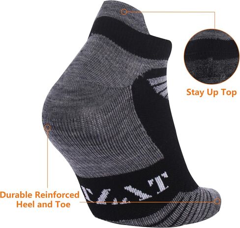 90 ٪ Merino Wool Low Cut Athletic Ultra Light Gocks في الكاحل ، جوارب غولف التنس للنساء والرجال in Kuwait