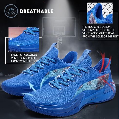 Men Graffiti Basketball Shoes High-Top Sports Shoes Anti-Slip Rubber Soles Indoor Outdoor Sports Running Training Streetwear in Saudi Arabia