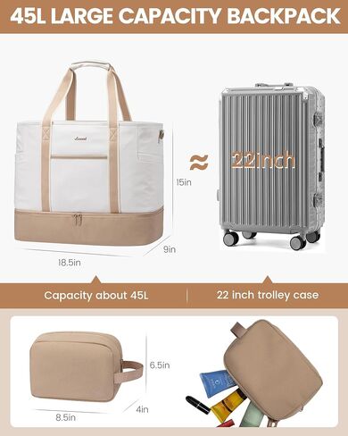 LOVEVOOK Travel Duffle Bags for Women, 45L carry on weekender bags, personal item travel bag with Toiletry, hospital for women labor delivery overnight bag, gym bag for women in Saudi Arabia