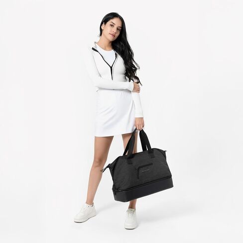 Sherpani Boston, Anti Theft Weekender Bags, Travel Duffel Bag, Carry On Tote Bag with Removable Shoe Bottom Compartment in Kuwait