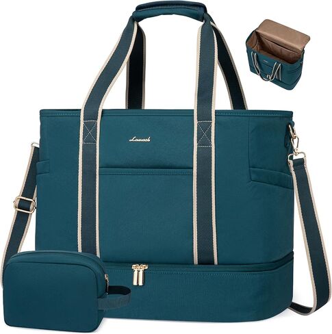 Lovevook Travel Duffle Facs for Women ، 45L Carry On Weekender Acags ، حقيبة سفر شخصية عن العناصر مع أدوات الزينة ، مستشفى للنساء الولادة حقيبة بين عشية وضحاها ، حقيبة صالة رياضية للنساء in Saudi Arabia