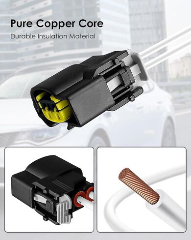 PT2910 HASTERCITION COOL COLLECTOR CONSECTOR TALLINCE مع المحطات التي تتناسب مع Hyundai Ascent Elantra Sonata Tucson Kia Rio Soul Forte Optima 1.6L 1.8L 2.0L 2011-2020 استبدال S2928،1 SET in Kuwait