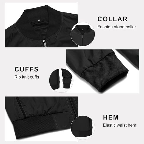 AOTORR Men's Jackets Bomber Lightweight Casual Baseball Sports Work Hiking Jacket Outwear with Zip Pockets in Saudi Arabia