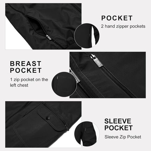 AOTORR Men's Jackets Bomber Lightweight Casual Baseball Sports Work Hiking Jacket Outwear with Zip Pockets in Saudi Arabia