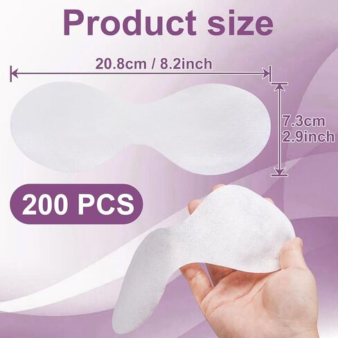 50 Sheets Disposable Eye Pads, Non-Woven Cotton Paper Facial Masks for Skincare & Spa, DIY Clear Moisturizing Eye Care Beauty Sheets in Kuwait