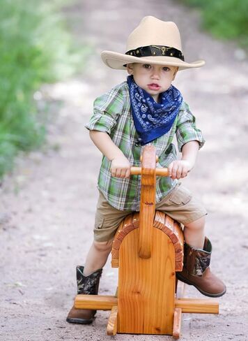 JOYEBUY Kids Western Cowboy Hat Felt Cowgirl Fedora Hat with Buckle Belt for Boys Girls in Kuwait