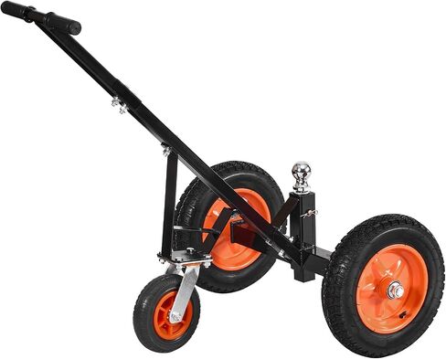 VEVOR Trailer Dolly, 1200lbs Tongue Weight Capacity, Carbon Steel Trailer Mover with 18 inch and 22 inch Height Adjustable Trailer Dolly, 2 inch Ball, 15.2 inch Pneumatic Tires, for Moving RV in Saudi Arabia