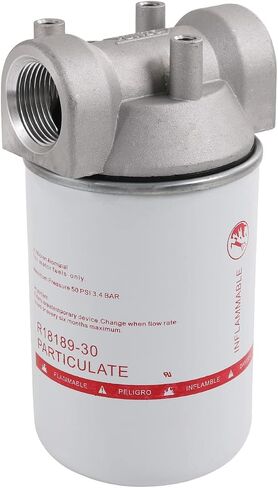 High Flow Fuel Filter, 1" NPT 30 Micron Spin-on Cartridge Style for Mobile and Stationary Fuel Pump Tank Boat in Saudi Arabia