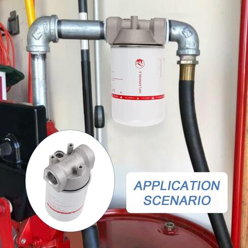 High Flow Fuel Filter, 1" NPT 30 Micron Spin-on Cartridge Style for Mobile and Stationary Fuel Pump Tank Boat in Saudi Arabia