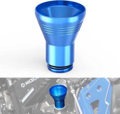 مسار حشو الزيت الأزرق متوافق مع Yamaha Tenere 700 /XTZ700 2019-2024 ، Tenere 700 Rally Edition 2020-2024 ، Tenere 700 World Raid 2022 ، Tenere 700 Associory ، Aluminium ، CNC in Kuwait