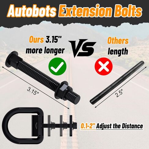 1/2" D Ring Tie Down Anchors Heavy Duty Bolt-On Forged D Ring, 12000Lbs Break Strength Tie Down Anchors Hooks for Trailers, Vans, Trucks, Rvs and Cargo Tie Downs with Screws & Bolts (4PCS) in Saudi Arabia