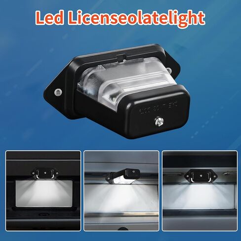 LED لوحة ترخيص مصباح ، مقطورة رخصة لوحة الحامل جبل ، مقاوم للماء 12 فولت العاصمة علامة ترخيص ضوء ، مصباح العلامة الغاطسة العالمية لأداة العمل التلقائية in Kuwait