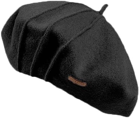 Wool Black Beret Cap Men Large French Beret Hats for Women Stainless Steel Beaded Hat Punk Accessories in Saudi Arabia