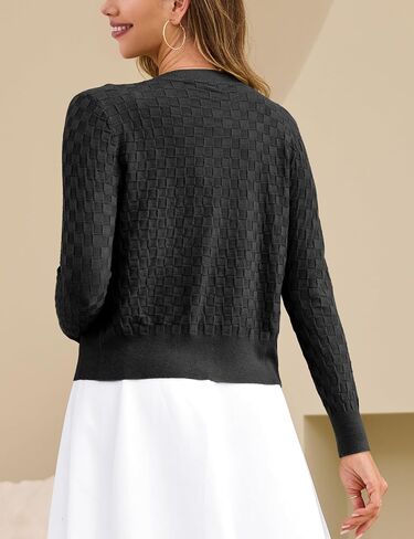 Verabendi للنساء اللطيفات CHERDIGANS القصير القصيرة سبيرا Cardigan زر المفتوح BOLERO تجاهل للفساتين S-XL in Kuwait