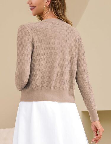 Verabendi للنساء اللطيفات CHERDIGANS القصير القصيرة سبيرا Cardigan زر المفتوح BOLERO تجاهل للفساتين S-XL in Kuwait