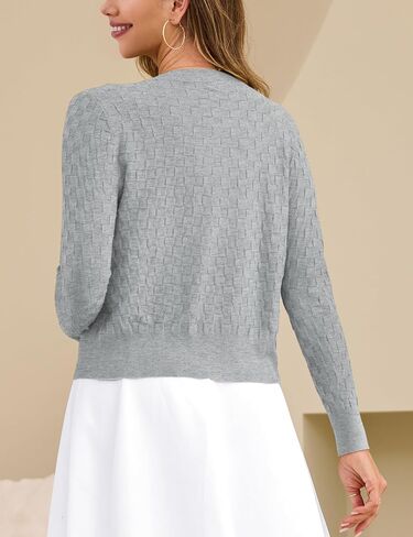 Verabendi للنساء اللطيفات CHERDIGANS القصير القصيرة سبيرا Cardigan زر المفتوح BOLERO تجاهل للفساتين S-XL in Kuwait